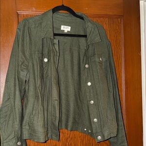 Candace Cameron Bure Forest Green Utility Jacket